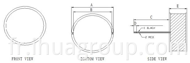 Prix ​​d'usine à travers le trou d'étranglement inducteur inducteur ultrafine inducteur de cristal pour les équipements portables